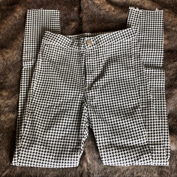 H&M Divided Super Skinny Houndstooth Ankle Jeans - Picture 3 of 4